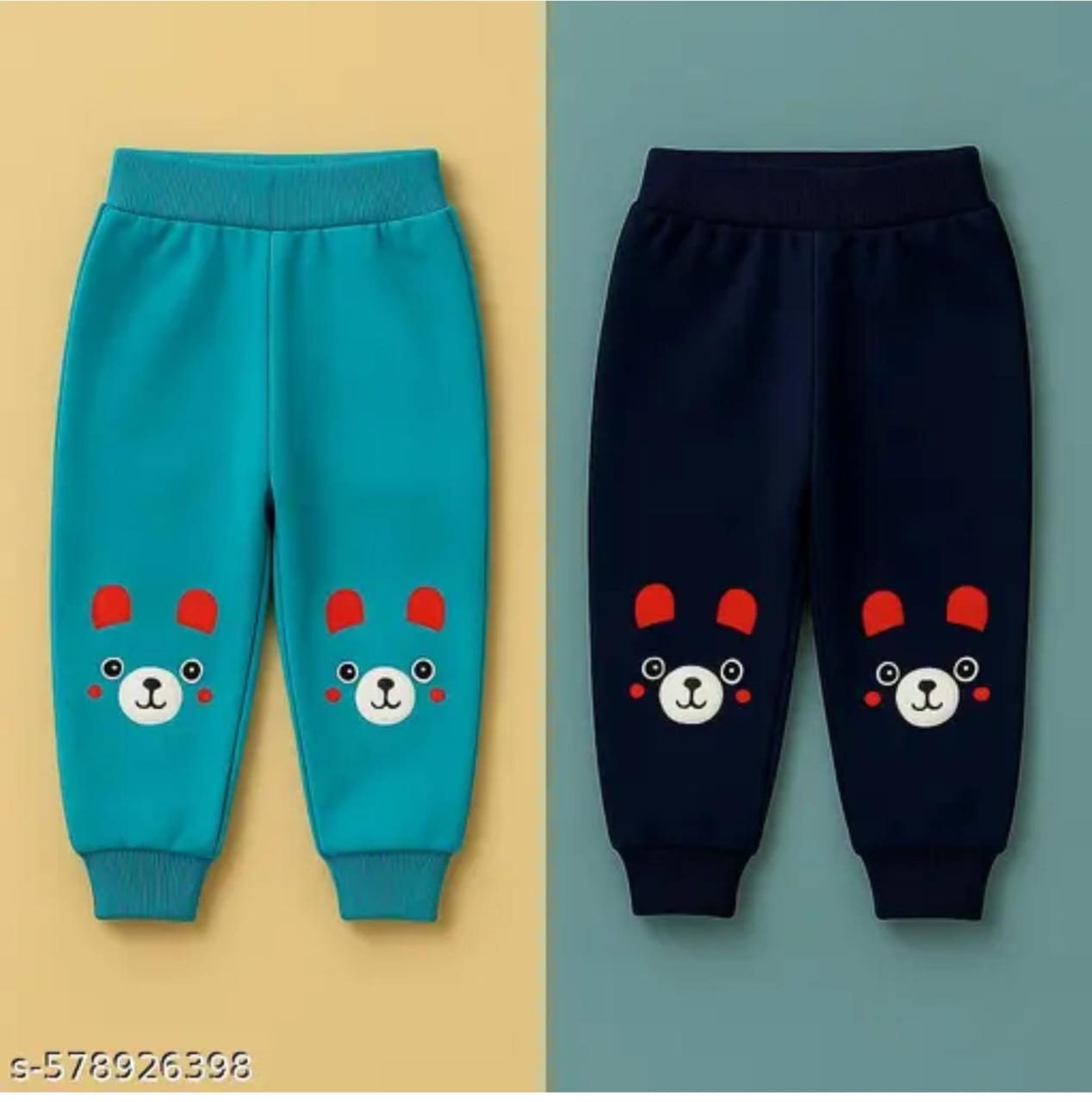 Pack of 2 Bear Printed Winter Wear Sets for Kids