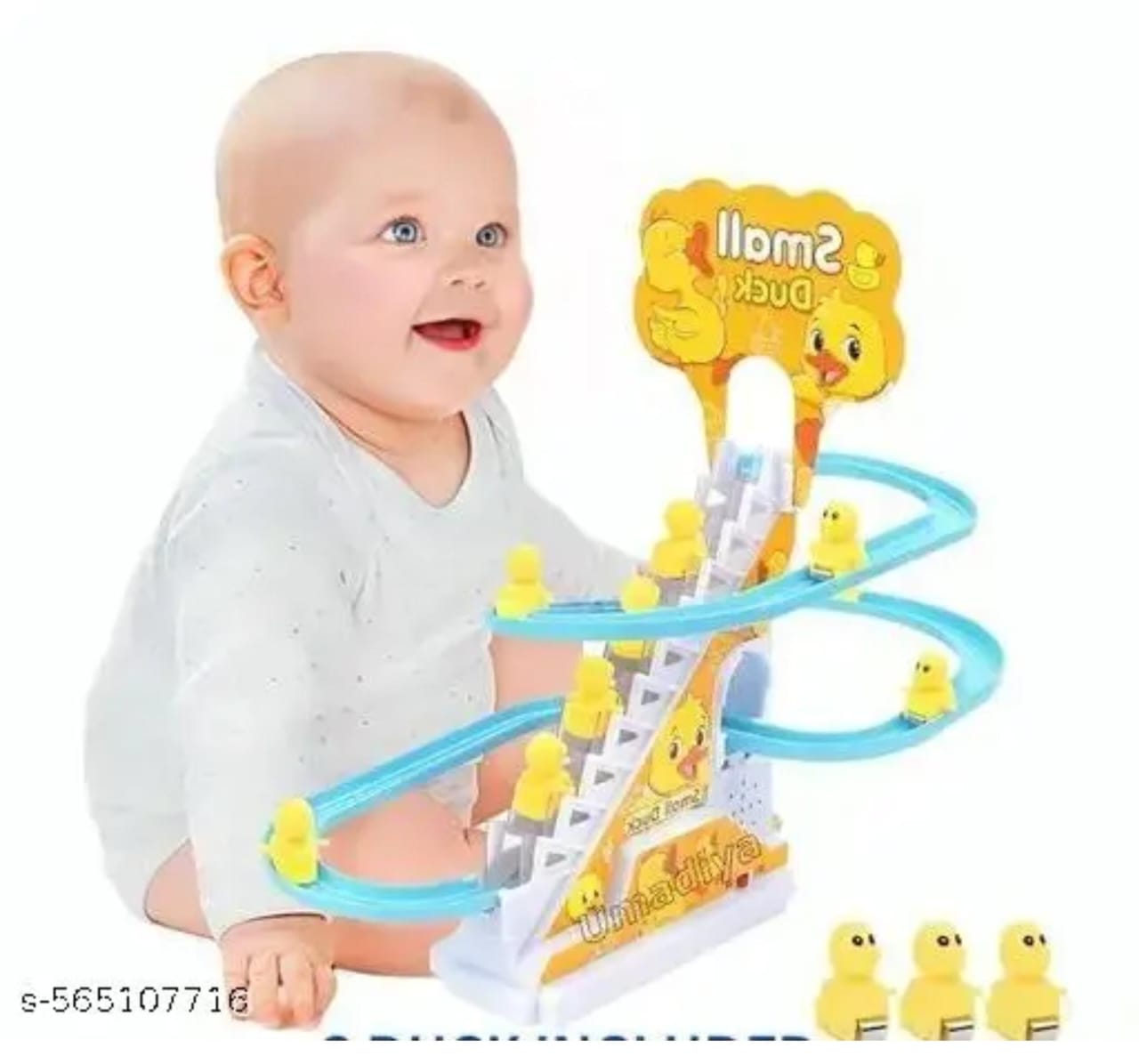 Duck Slide Track Toy with 3 Ducks & Music