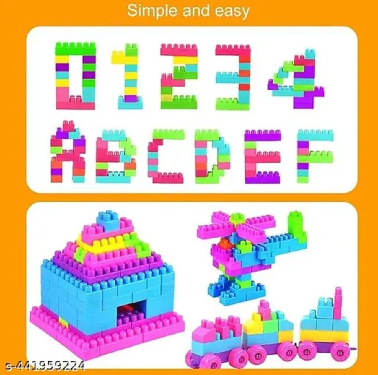 125-Piece Colorful Building Blocks Set for Kids