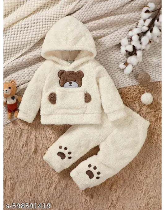 Baby Boys & Girls Furry Winter Hoodie Set