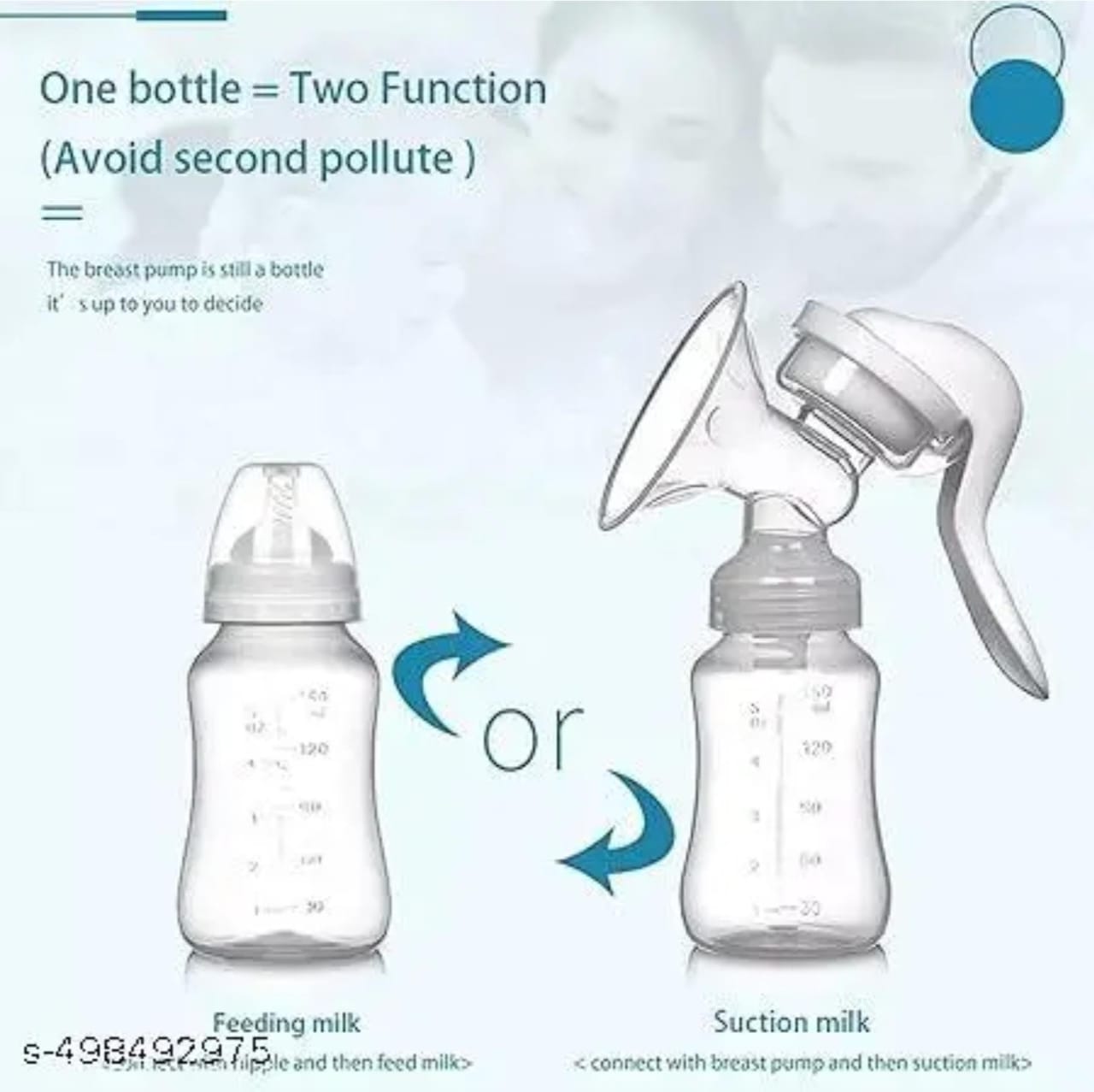 Silicone Breast Pump – BPA-Free (Portable, 100–200 ml)