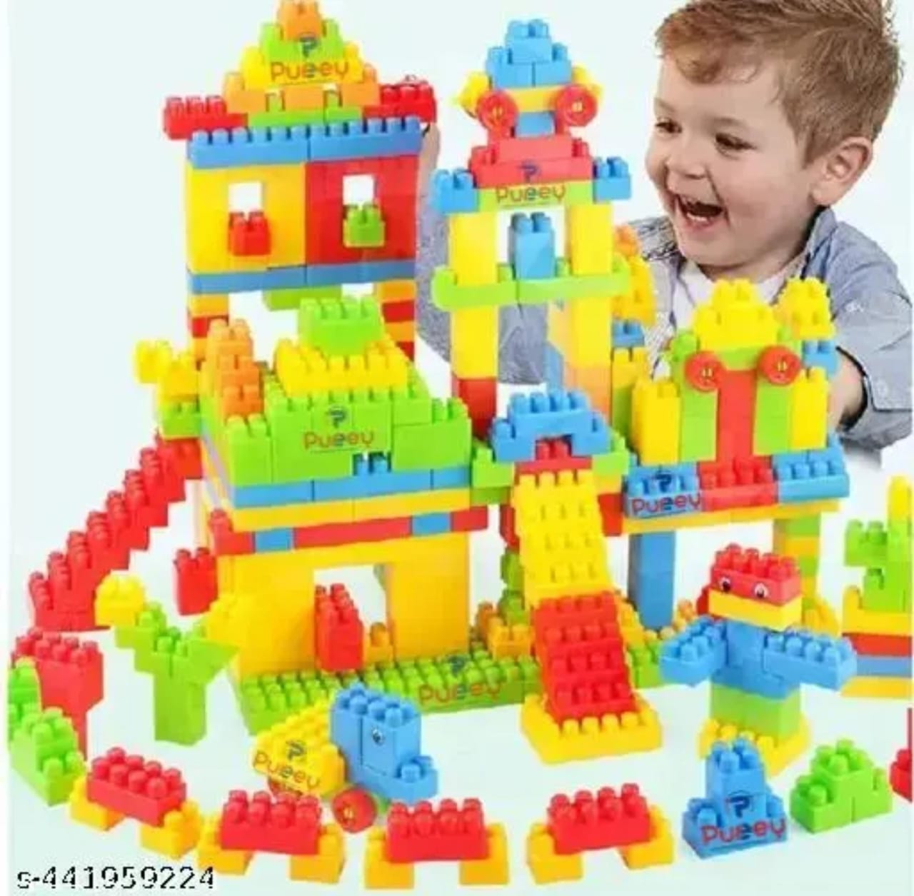 125-Piece Colorful Building Blocks Set for Kids