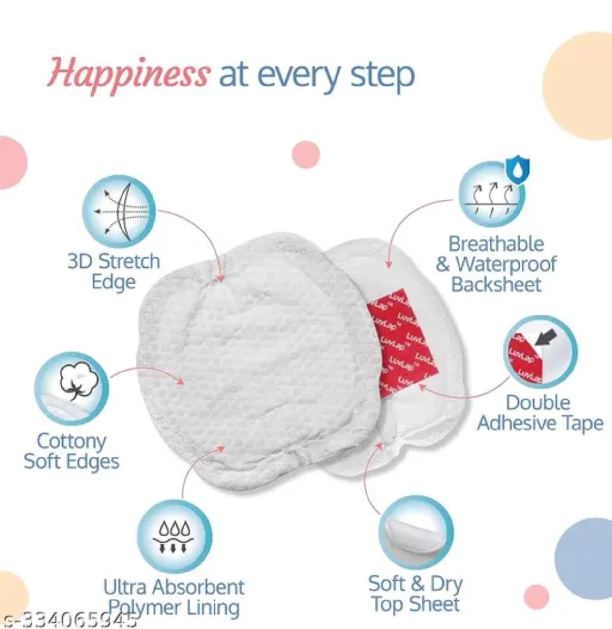 Ultra-Thin Honeycomb Breast Pads (Pack of 24)