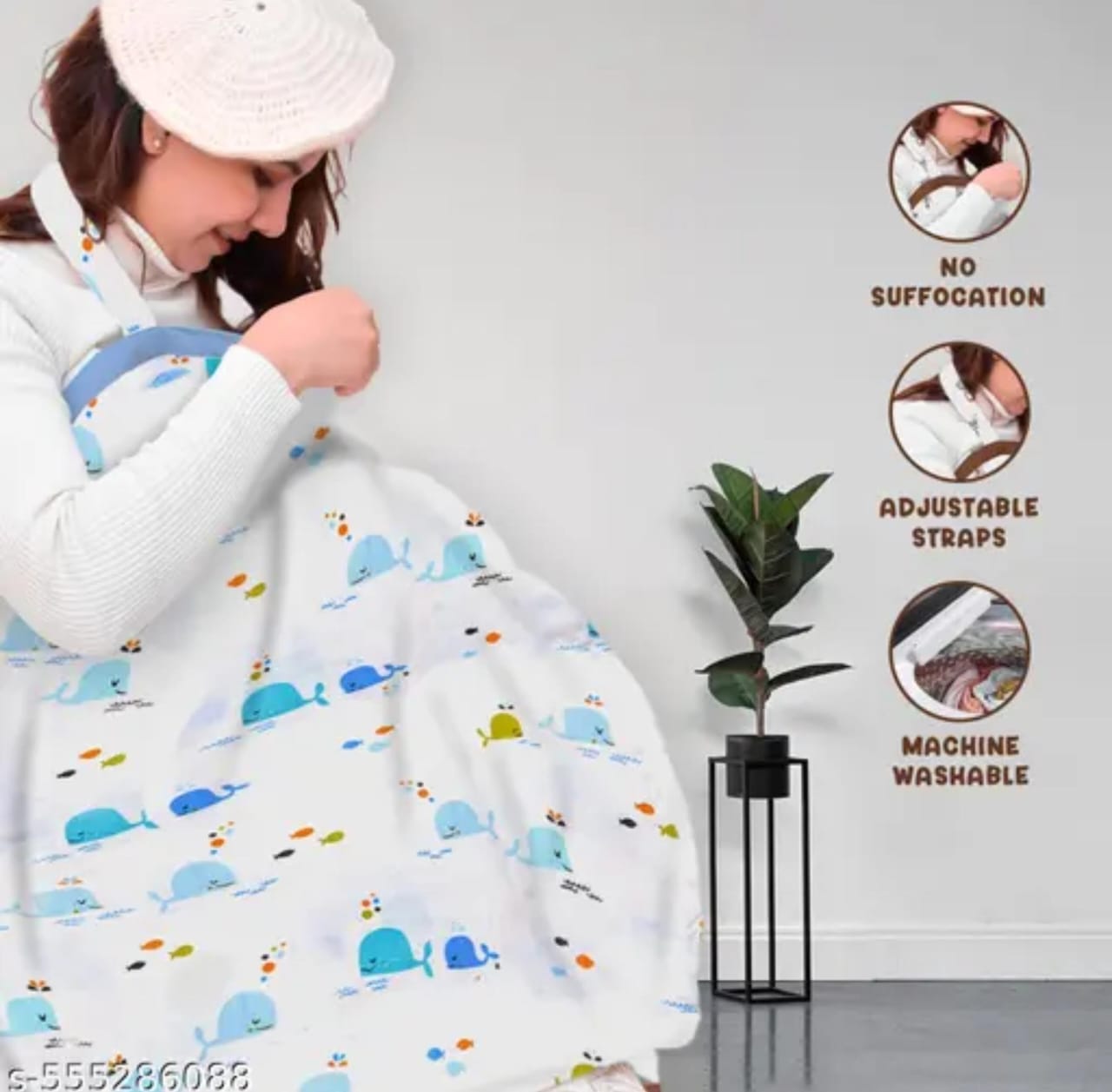 Organic Cotton Muslin Nursing Cover