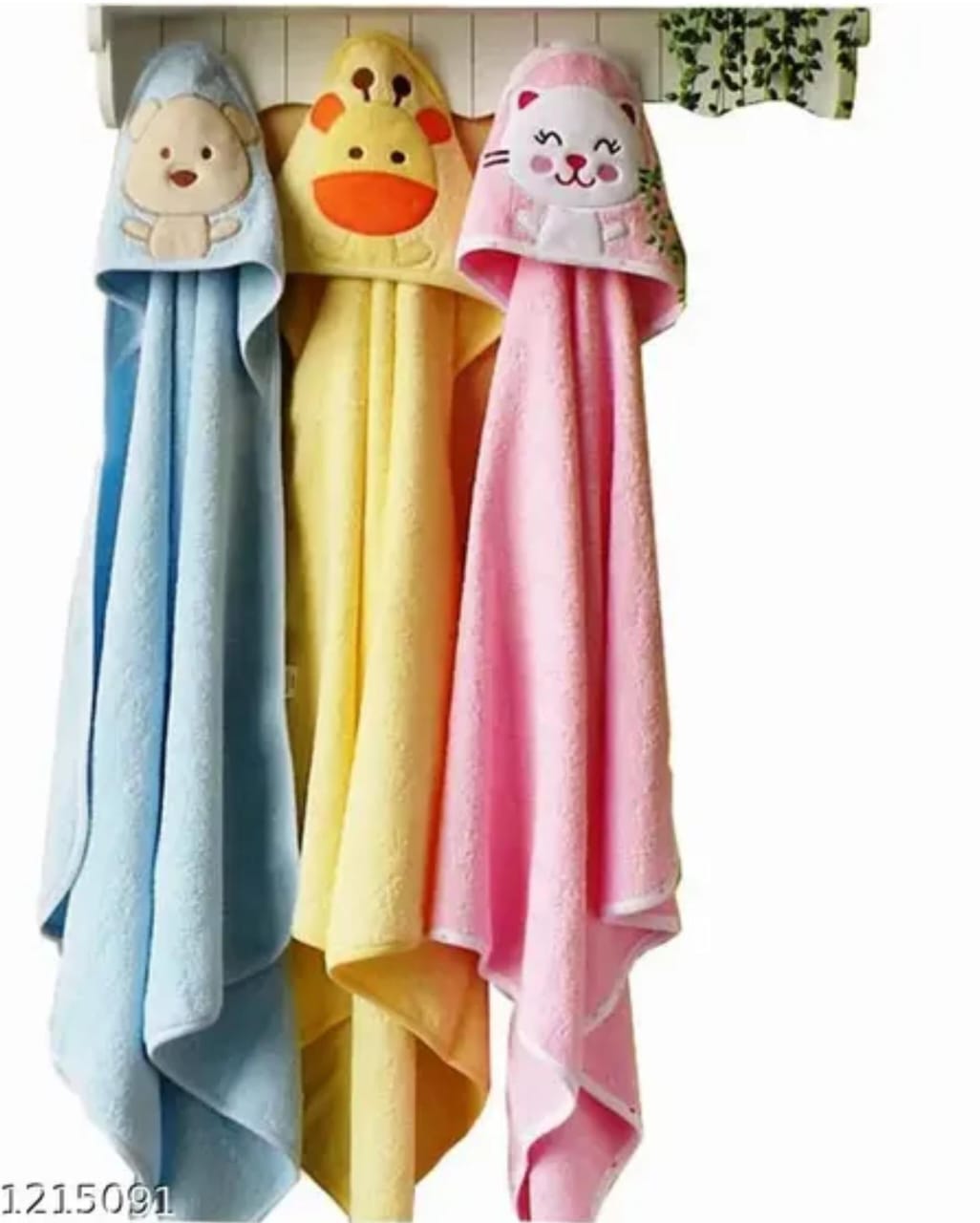 Baby Hooded Blanket | Set of 3 | Soft Microfiber