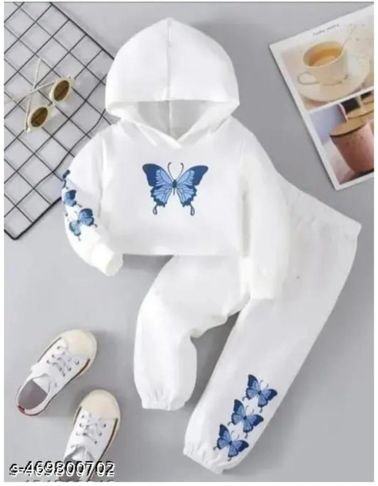 Kids Cotton Printed Casual Set – Round Neck