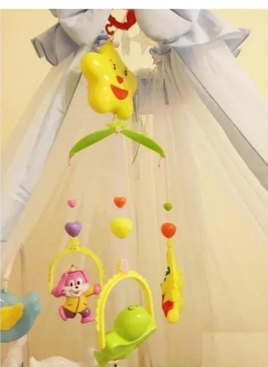 5 Pcs Colorful Musical Hanging Rattle Toys for Babies (Multicolor)