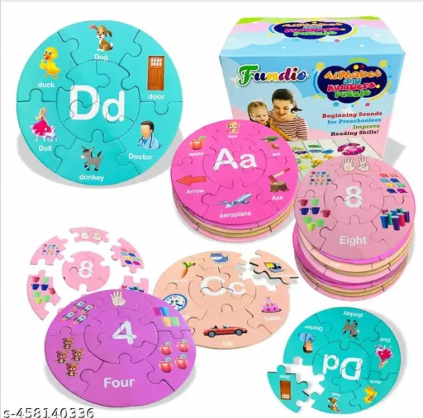 Alphabet Puzzle Toy with Uppercase & Lowercase Letters for Kids