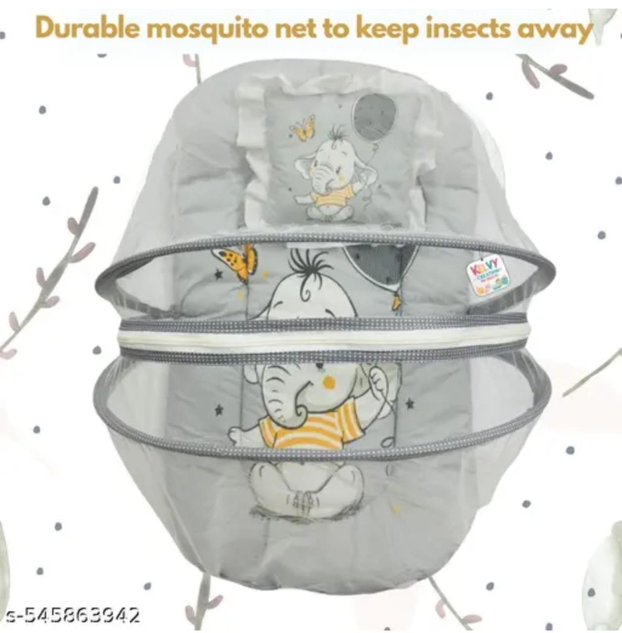 Baby Sleeping Bed with Mosquito Net | Soft Cotton