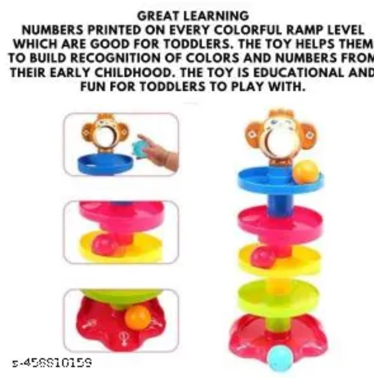 5-Layer Roll Ball Swirling Tower Educational Toy for Toddlers