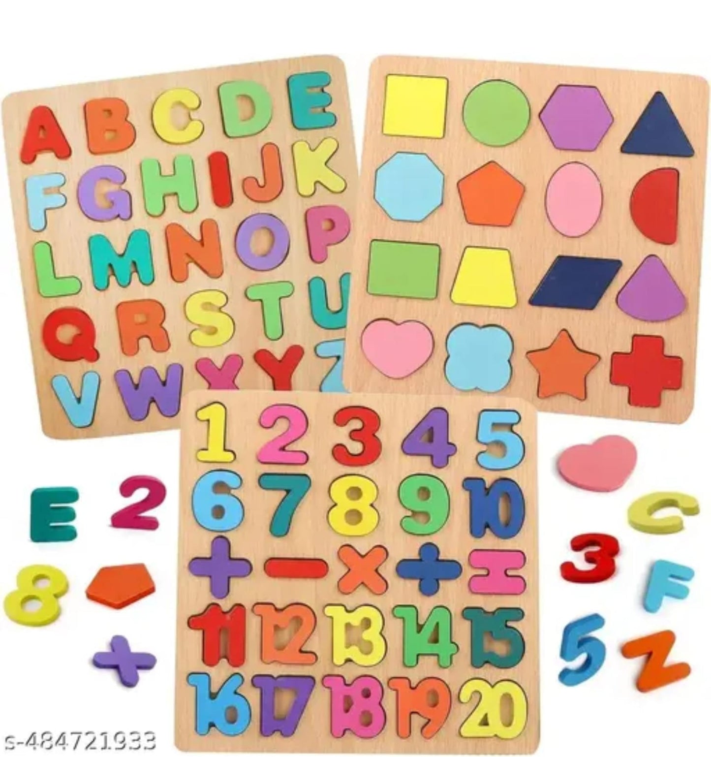 Geometric Sorting & Stacking Blocks Educational Toy for Toddlers