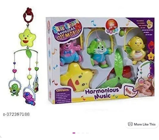 5 Pcs Colorful Musical Hanging Rattle Toys for Babies (Multicolor)