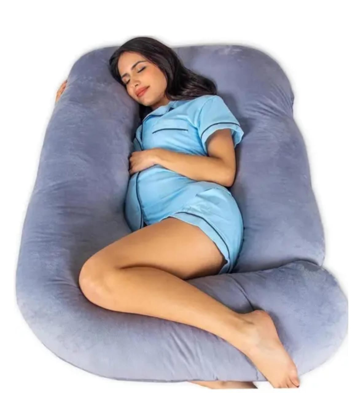 Pregnancy Pillow – Rectangular Solid Design, 54 Inch (Single Piece)