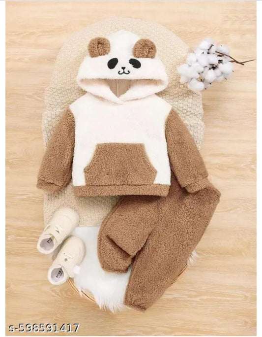 Baby Boys & Girls Furry Winter Hoodie Set