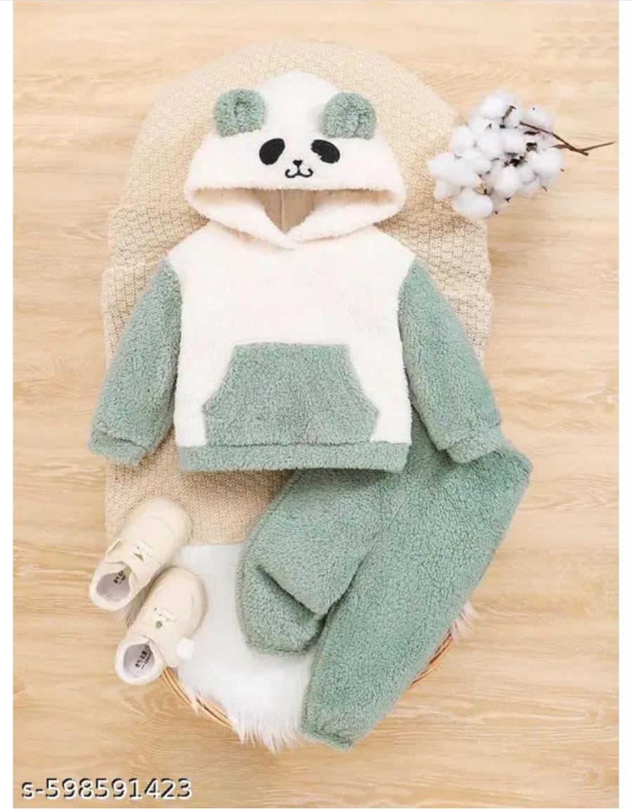 Baby Boys & Girls Furry Winter Hoodie Set